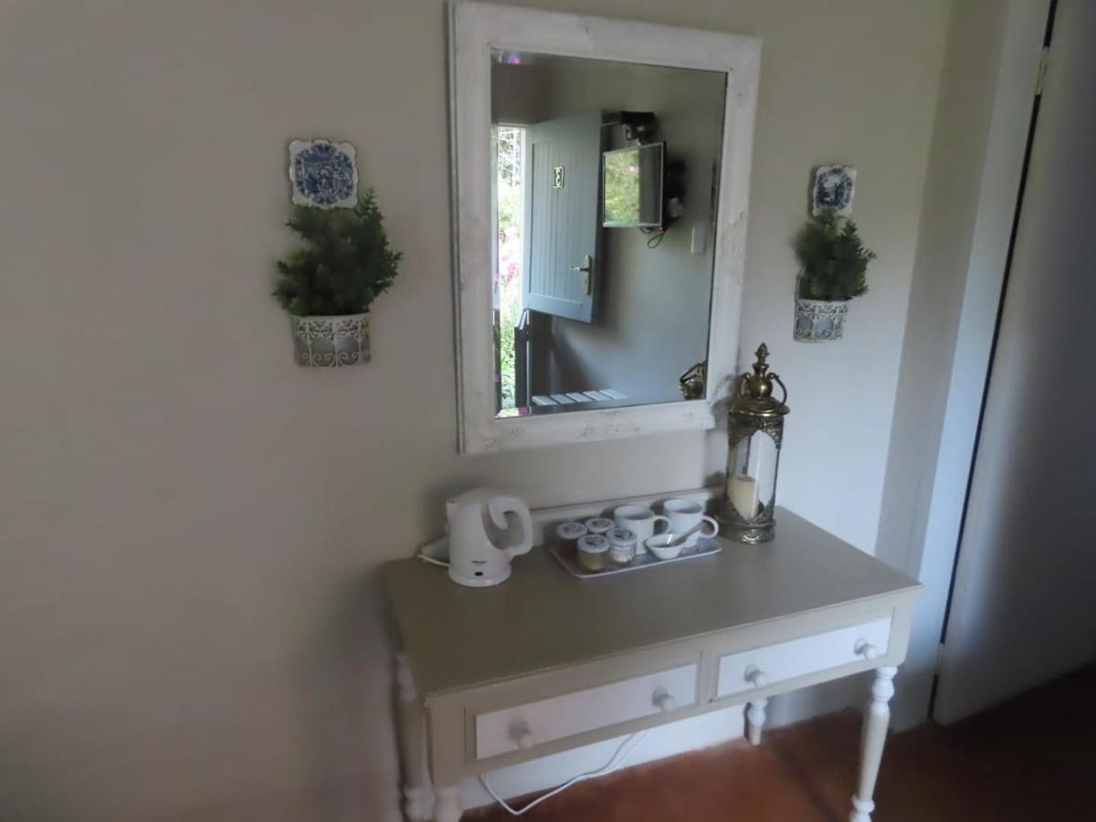 Room 3 tea station with mirror